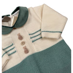 Marlu' Tutina Bicolore In Maglia Verde/Panna per Neonato RIRIRI VERDE/PANNA MARLU' 