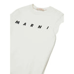 Marni Felpa Chiusa Girocollo tinta unita con Logo Bianco per Bambino M01612 BIANCO MARNI 