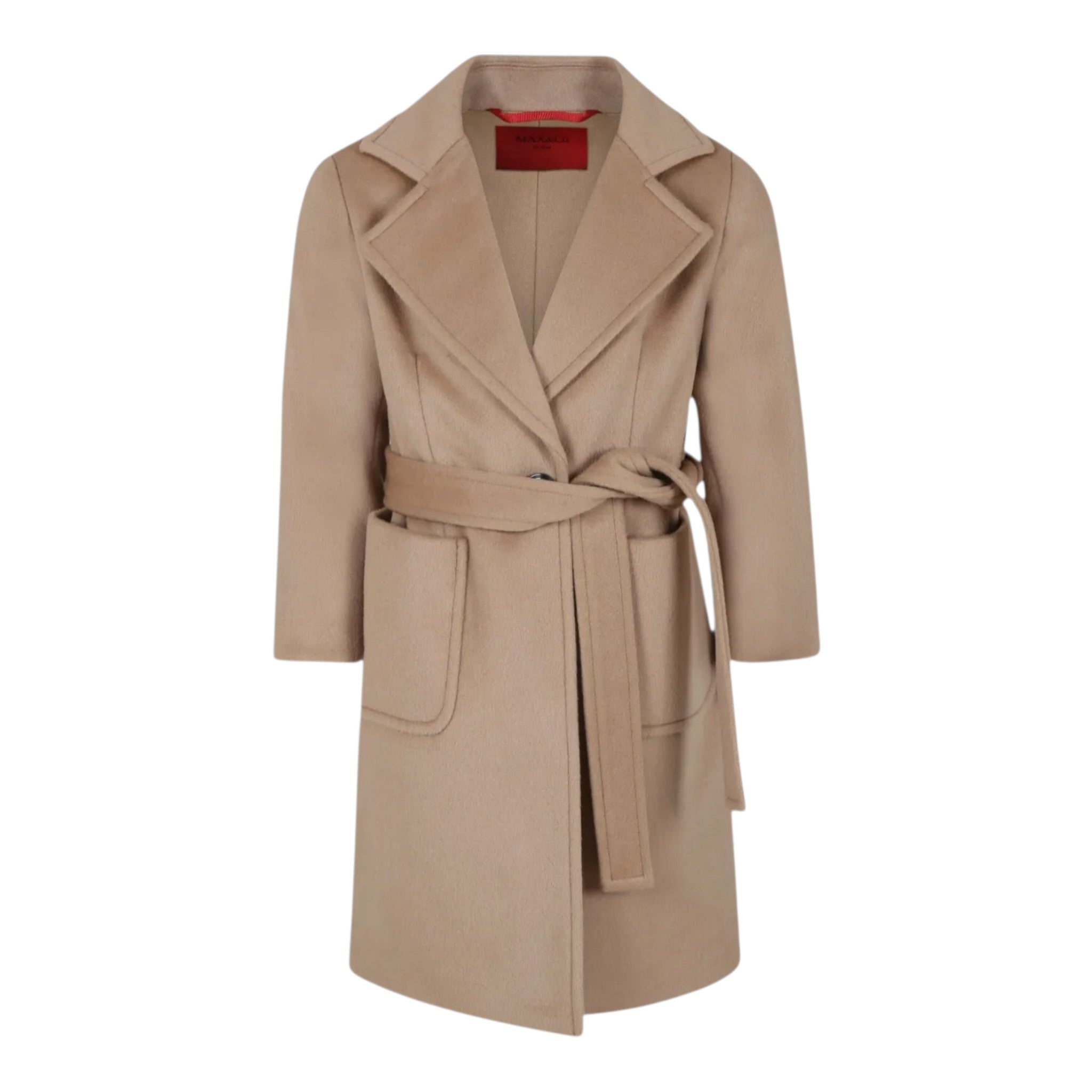 Max&Co. Cappotto tinta unita con Colletto Beige per Bambina MX0001MX052 BEIGE MAX&Co. 