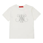 Max&Co. T-Shirt tinta unita con Stampa Bianco per Bambina MX0146 BIANCO MAX&Co. 