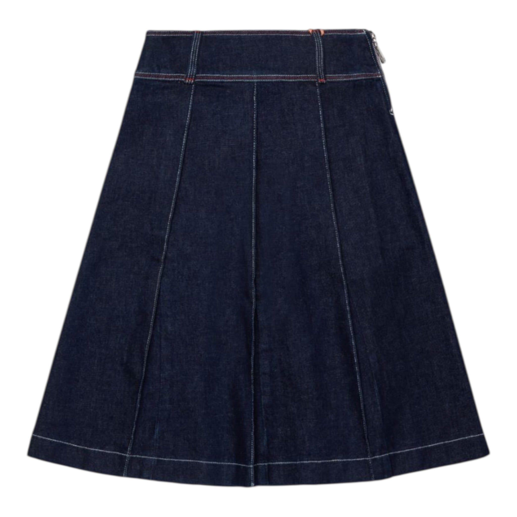 Max&Co. Gonna tinta unita In Denim Blu per Bambina MX0215 BLU MAX&Co. 