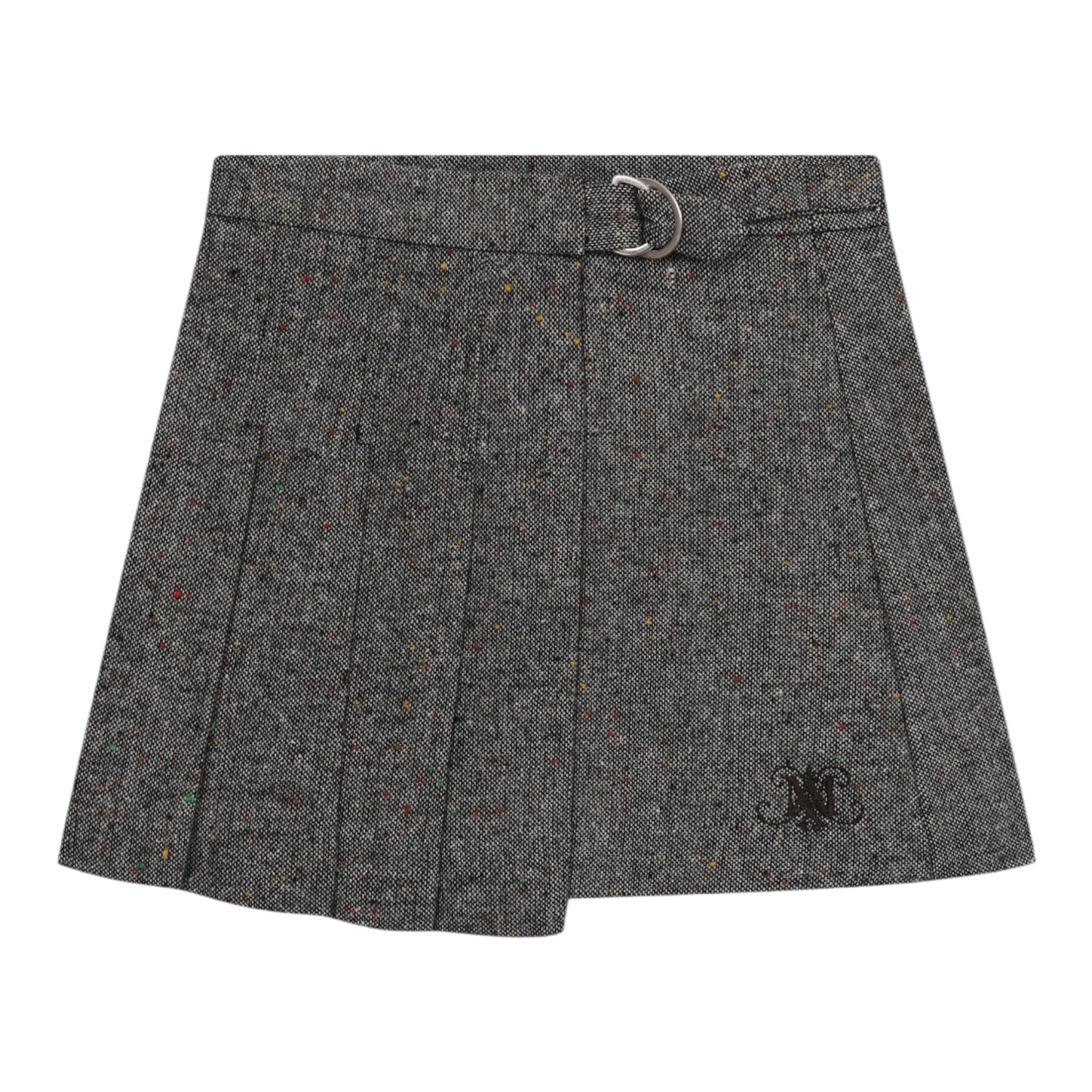 Max&Co. Gonna tinta unita con Logo Grigio per Bambina MX0221 GRIGIO MAX&Co. 