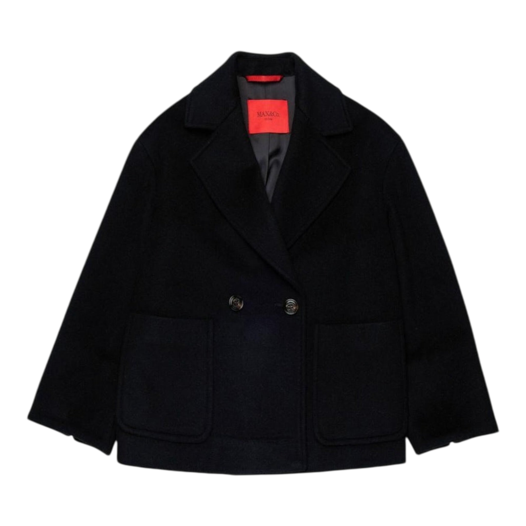 Max&Co. Cappotto tinta unita Nero per Bambina MX0229 NERO MAX&Co. 