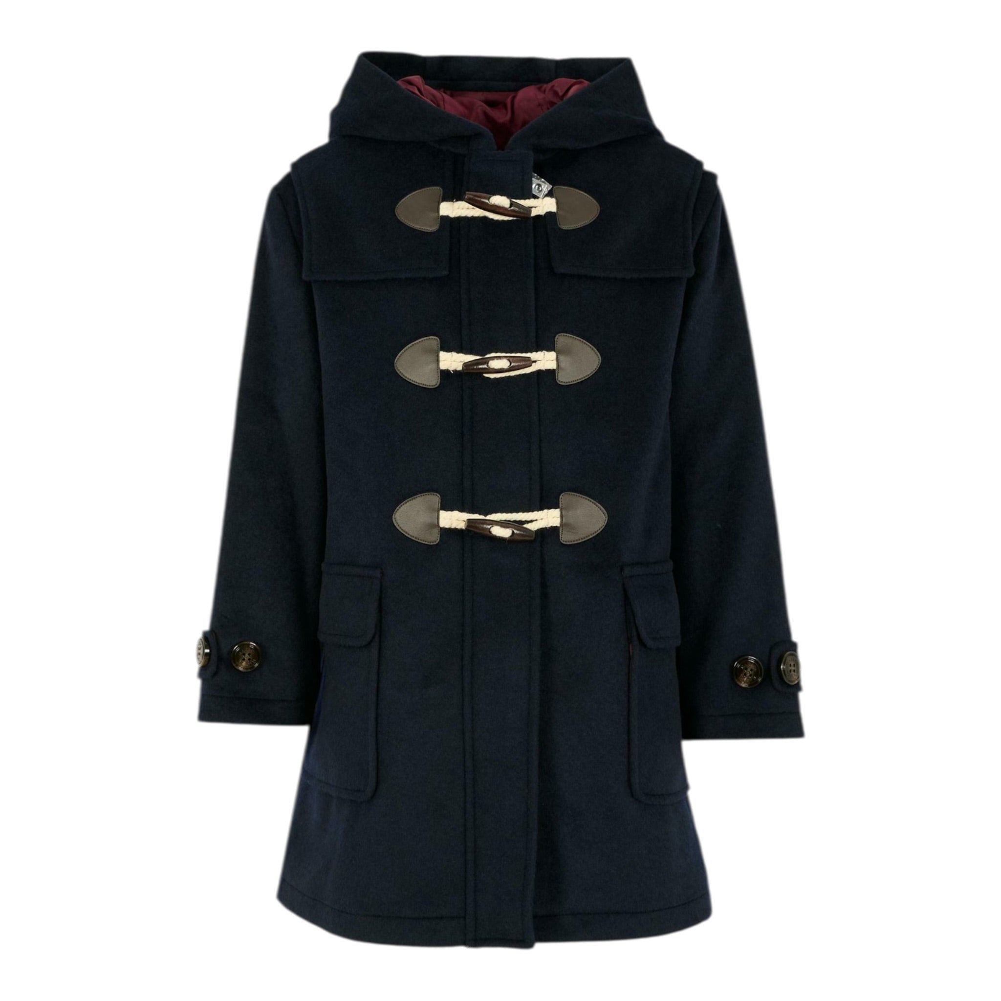 Max&Co. Cappotto tinta unita con Cappuccio Blu per Bambino MX0231MX079 BLU MAX&Co. 