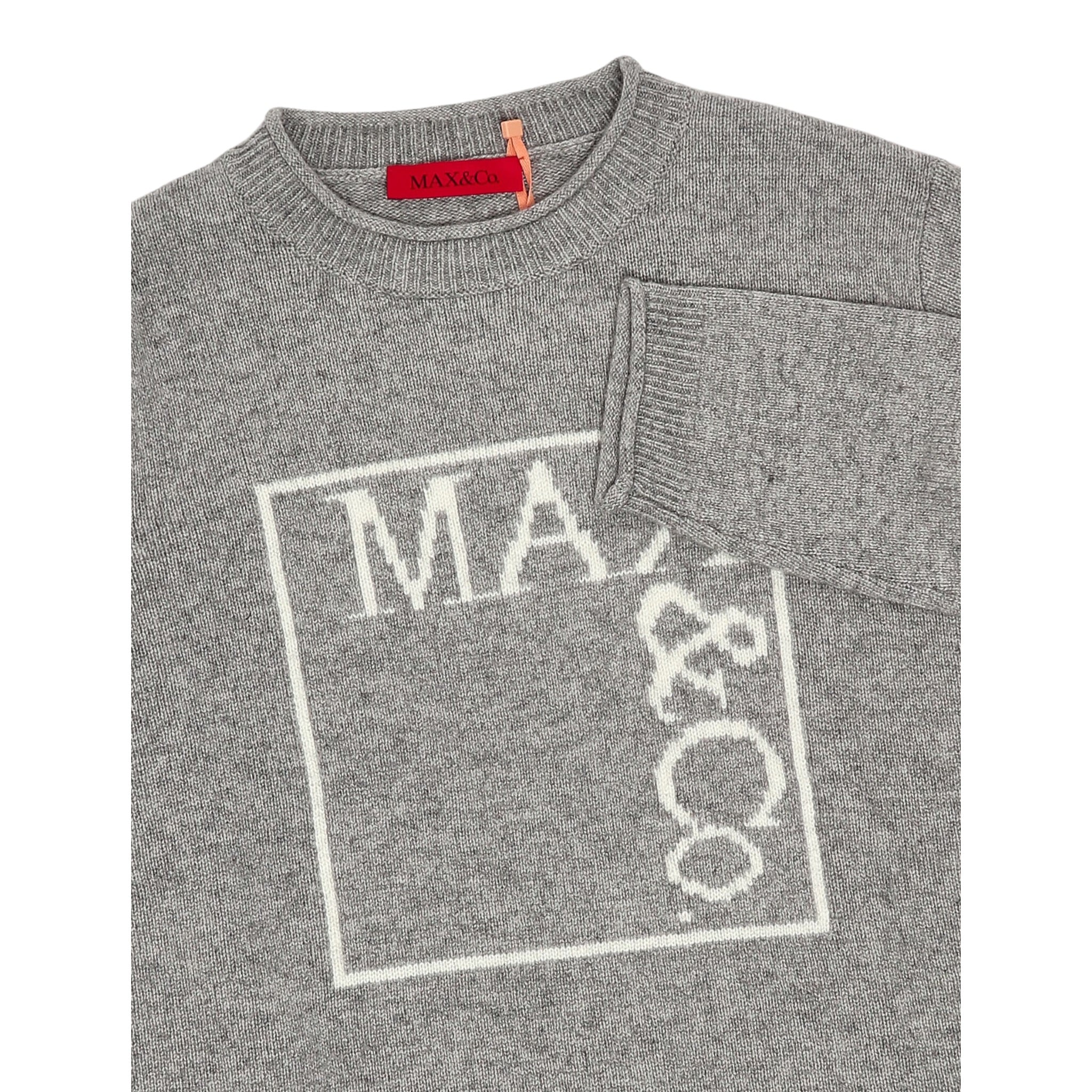 Max&Co. Maglia tinta unita con Stampa Grigio per Bambina MX0233 GRIGIO MAX&Co. 