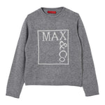 Max&Co. Maglia tinta unita con Stampa Grigio per Bambina MX0233X GRIGIO MAX&Co. 