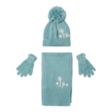 Mayoral Set 3 Pezzi Sciarpa-Cappello-Guanti Verde Acqua per Bambina 10826 VERDE ACQUA MAYORAL 