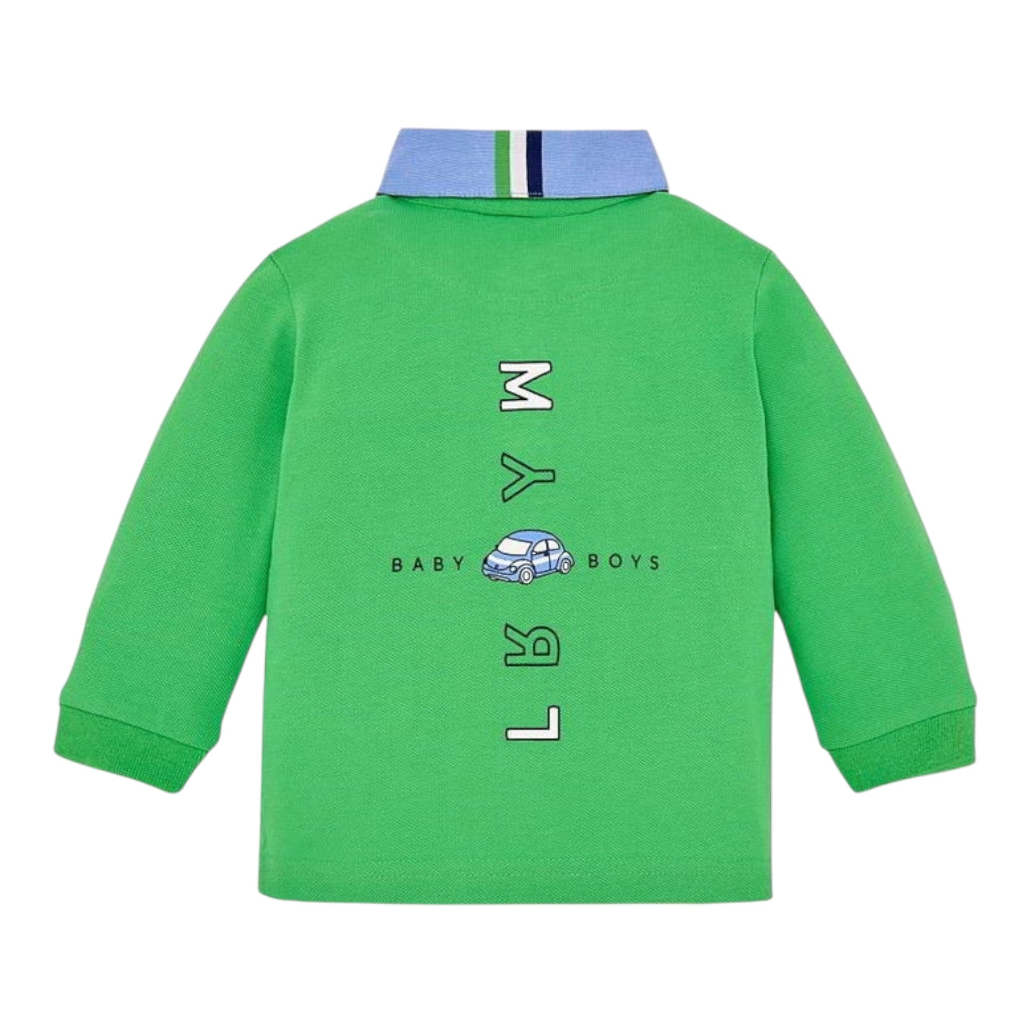 Mayoral Polo tinta unita con Colletto In Contrasto Verde per Neonato 1124 VERDE MAYORAL 