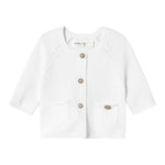 Mayoral Cardigan tinta unita con Trafori Bianco per Neonato 1307 BIANCO MAYORAL 