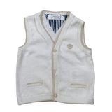 Mayoral Gilet tinta unita con Profili In Contrasto Panna per Neonato 1312 PANNA MAYORAL 