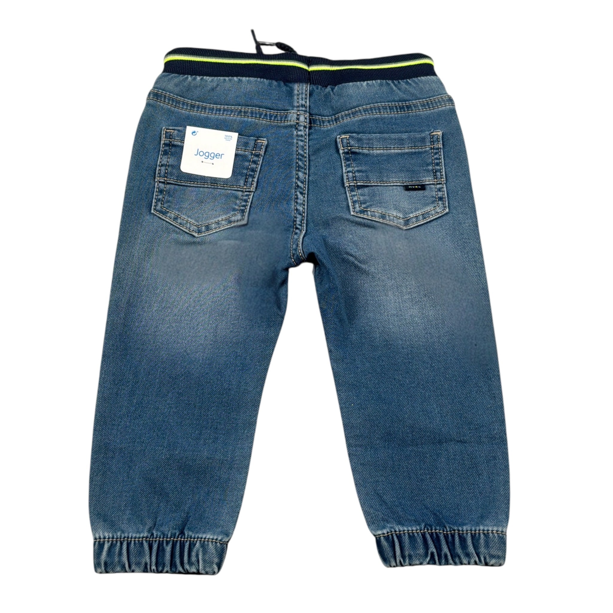 Mayoral Jeans tinta unita con Elastico In Vita Blu per Neonato 1548 BLU MAYORAL 