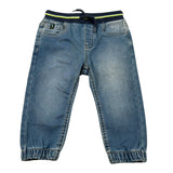 Mayoral Jeans tinta unita con Elastico In Vita Blu per Neonato 1548 BLU MAYORAL 