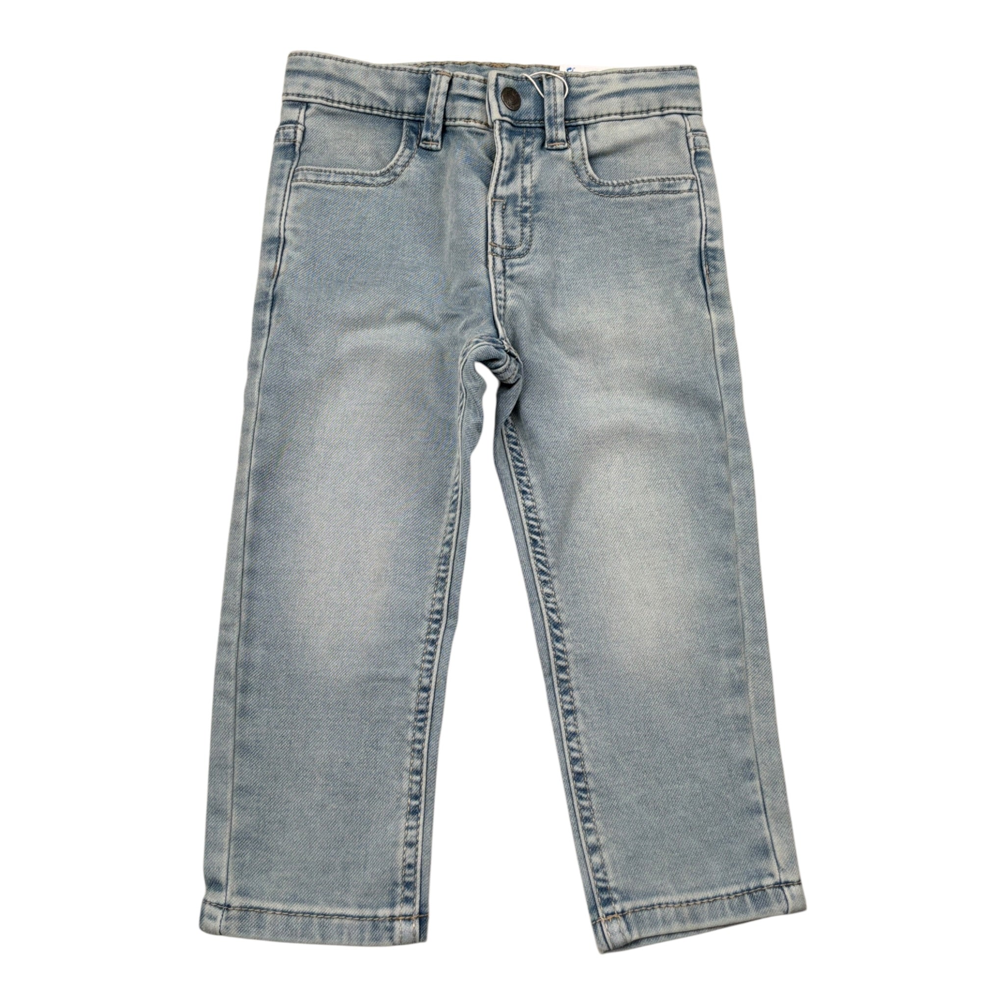 Mayoral Jeans tinta unita con Girovita Regolabile Azzurro per Neonato 1582 AZZURRO MAYORAL 
