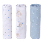 Mayoral Set 3 Pezzi Fazzoletti Bicolore Bianco/Azzurro per Neonato 19402 BIANCO/AZZURRO MAYORAL 