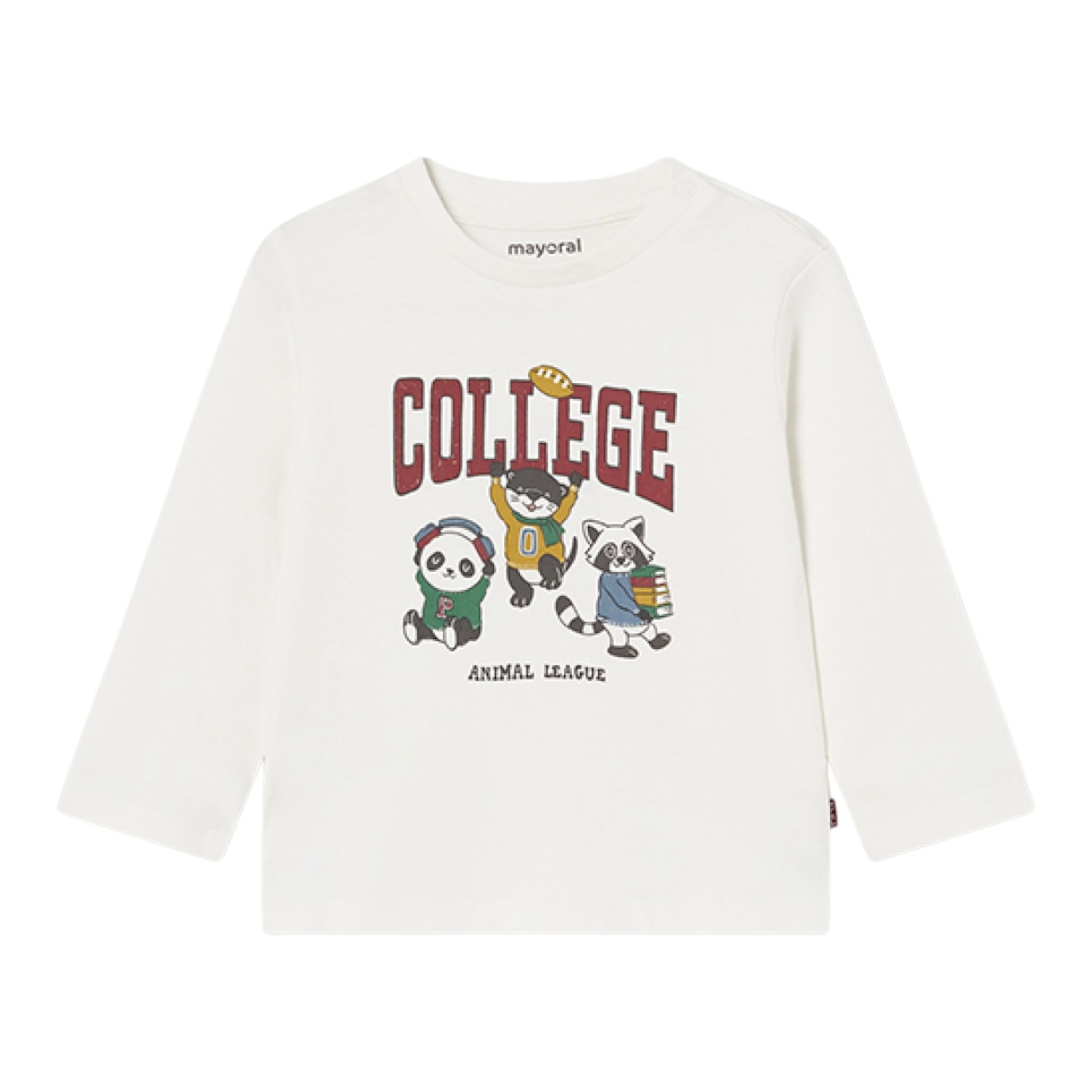 Mayoral Shirt Girocollo tinta unita Bianco per Neonato 2032 BIANCO MAYORAL 