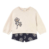 Mayoral Completo 2 Pezzi Felpa-Short Beige per Neonata 2262 BEIGE MAYORAL 
