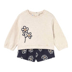 Mayoral Completo 2 Pezzi Felpa-Short Beige per Neonata 2262 BEIGE MAYORAL 