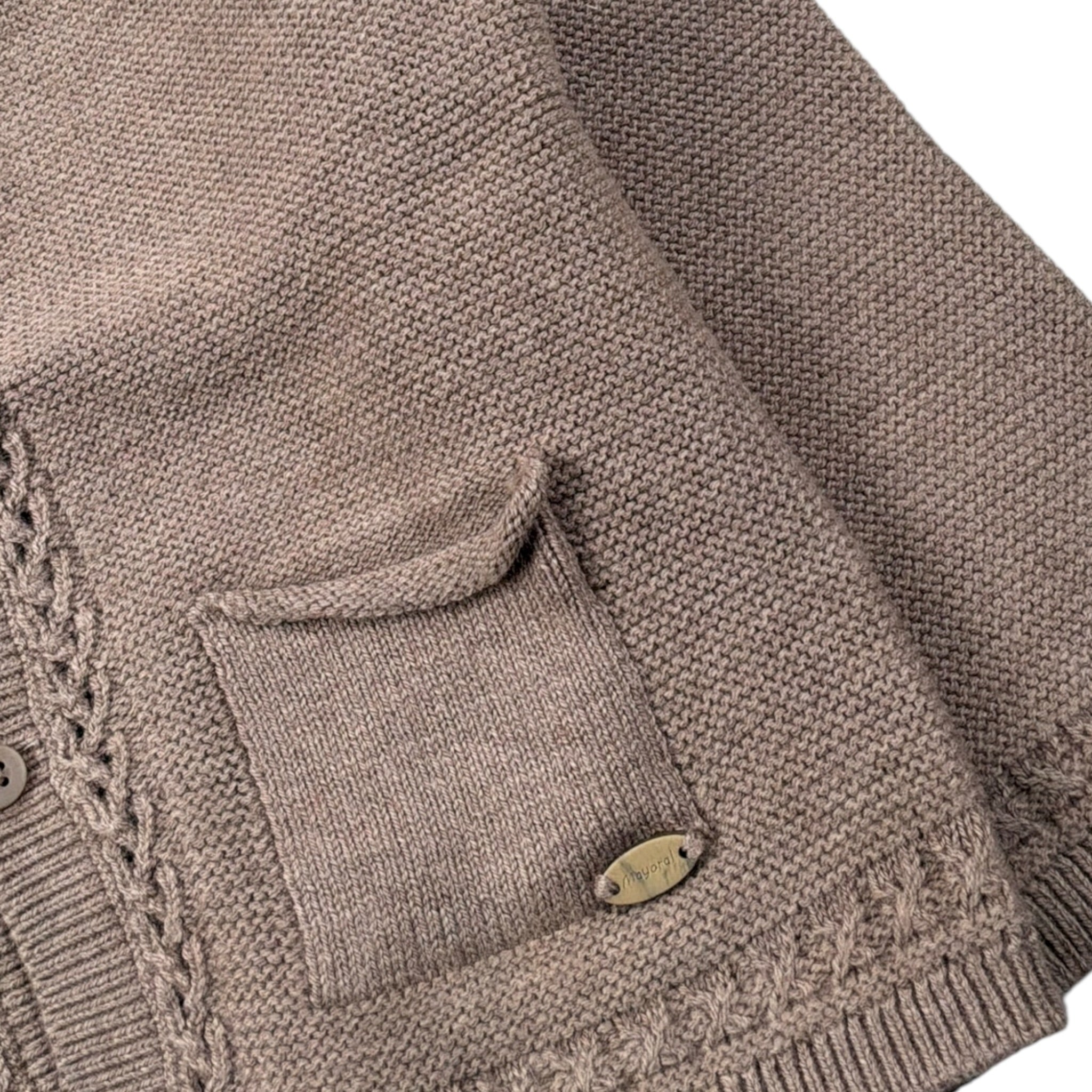 Mayoral Cardigan tinta unita Marrone per Neonata 2302 MARRONE MAYORAL 