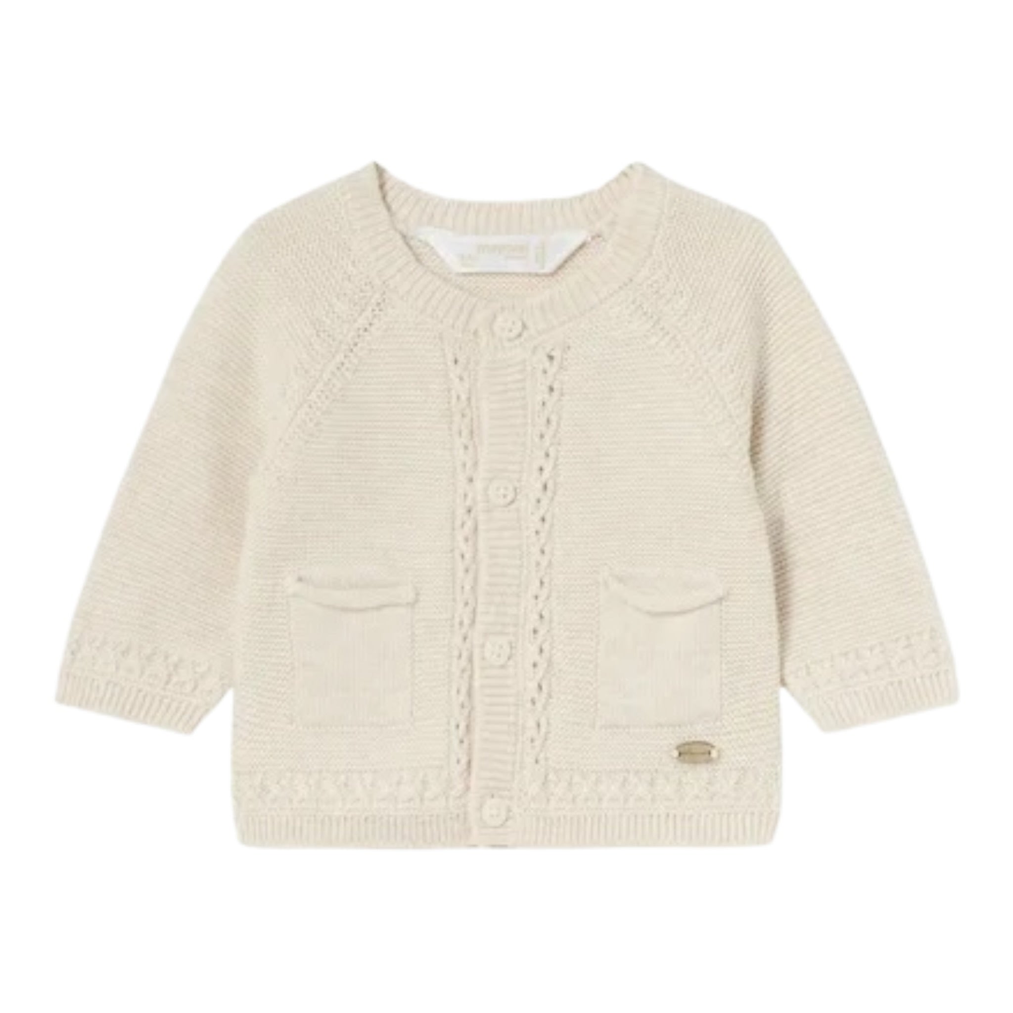 Mayoral Cardigan tinta unita Panna per Neonata 2302 PANNA MAYORAL 