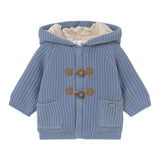 Mayoral Cardigan tinta unita con Cappuccio Azzurro per Neonato 2330 AZZURRO MAYORAL 