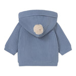 Mayoral Cardigan tinta unita con Cappuccio Azzurro per Neonato 2330 AZZURRO MAYORAL 
