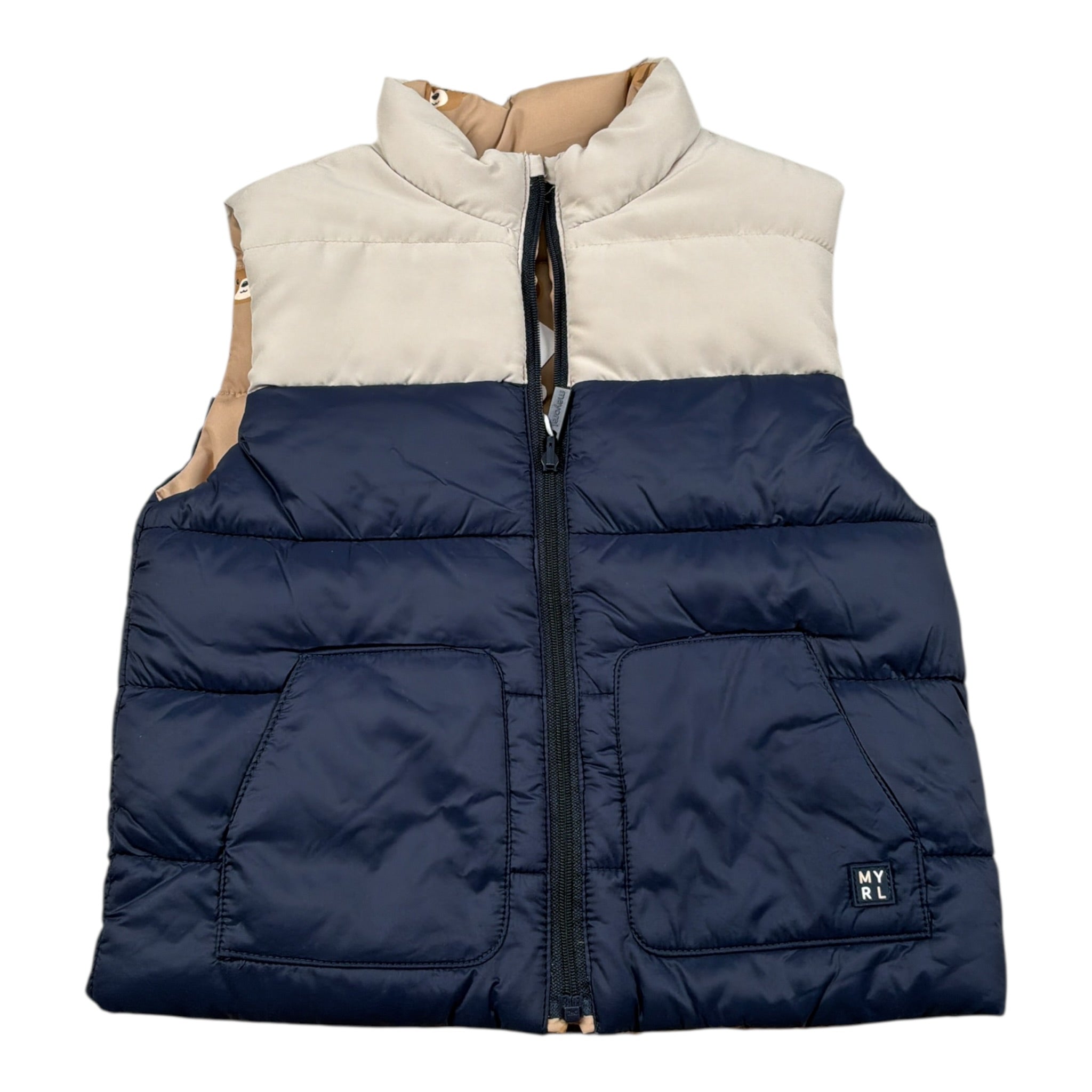 Mayoral Giubbino Smanicato con Zip Bicolore Reversibile Blu per Neonato 2348 BLU MAYORAL 