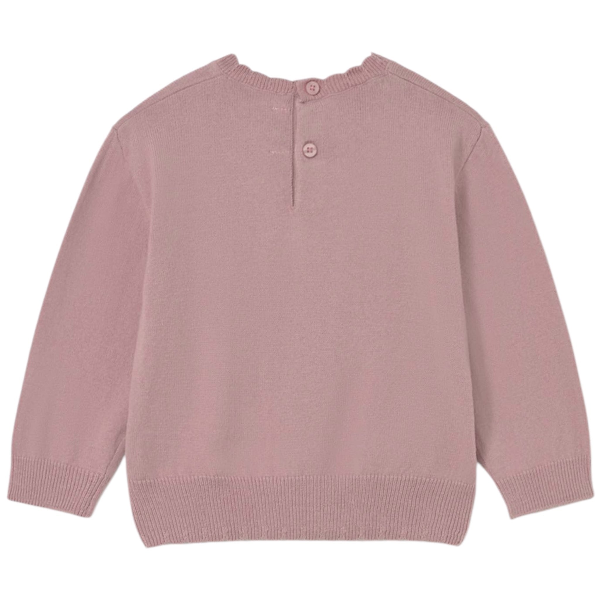 Mayoral Maglia Girocollo tinta unita con Ricami Rosa per Neonata 2354 ROSA MAYORAL 