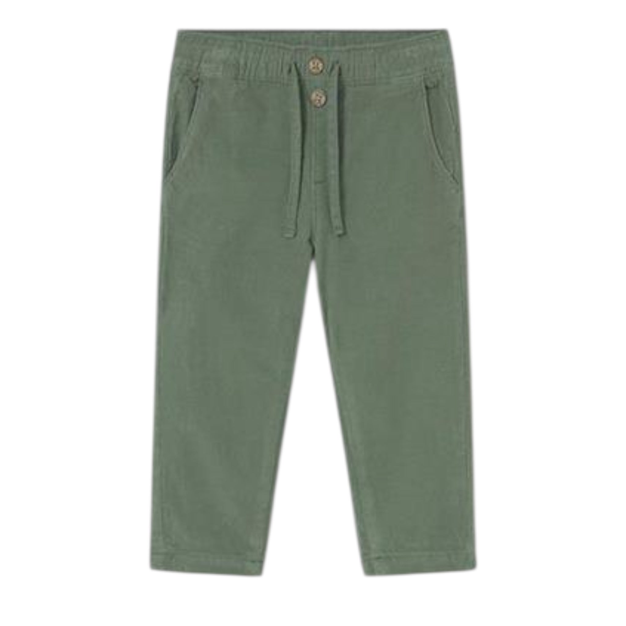 Mayoral Pantalone tinta unita con Elastico In Vita Verde per Neonato 2507 VERDE MAYORAL 