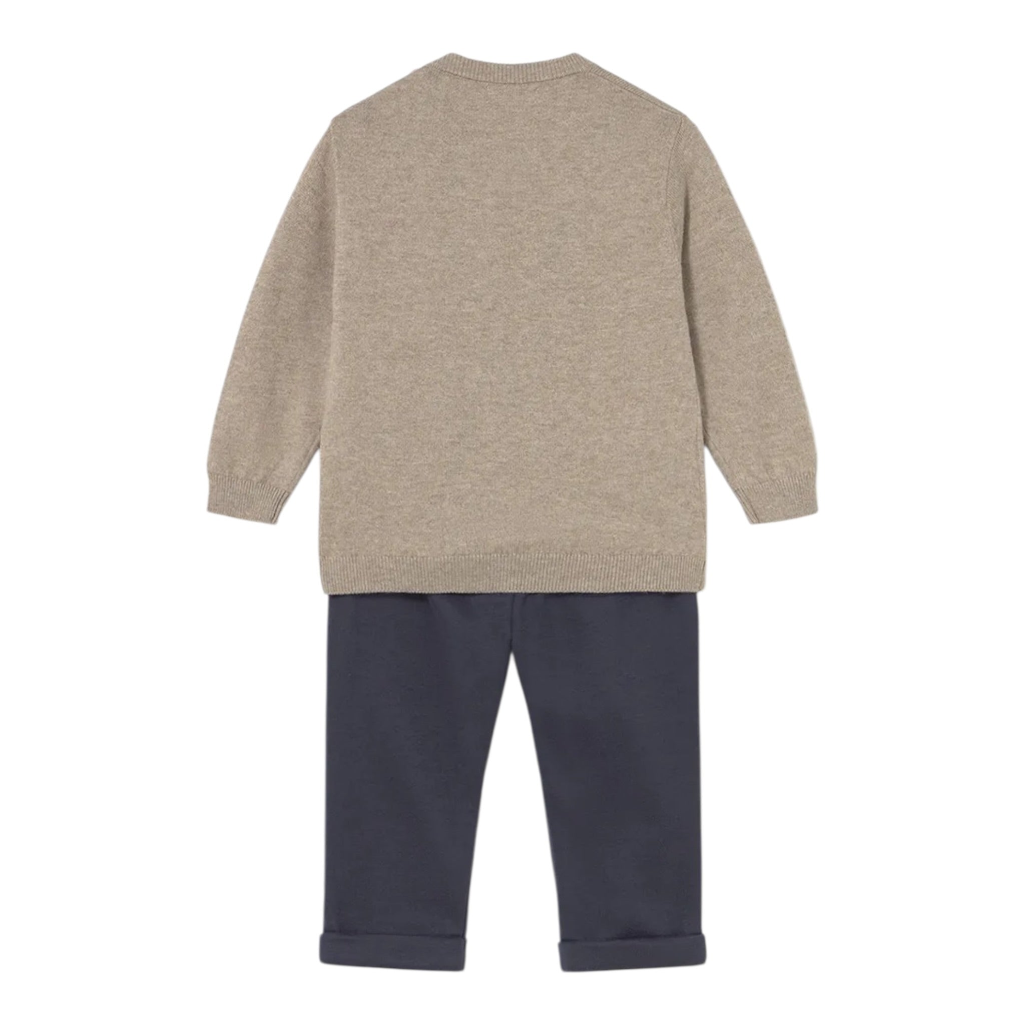 Mayoral Completo 2Pz Maglia-Pantalone Beige/Blu per Neonato 2515 BEIGE/BLU MAYORAL 