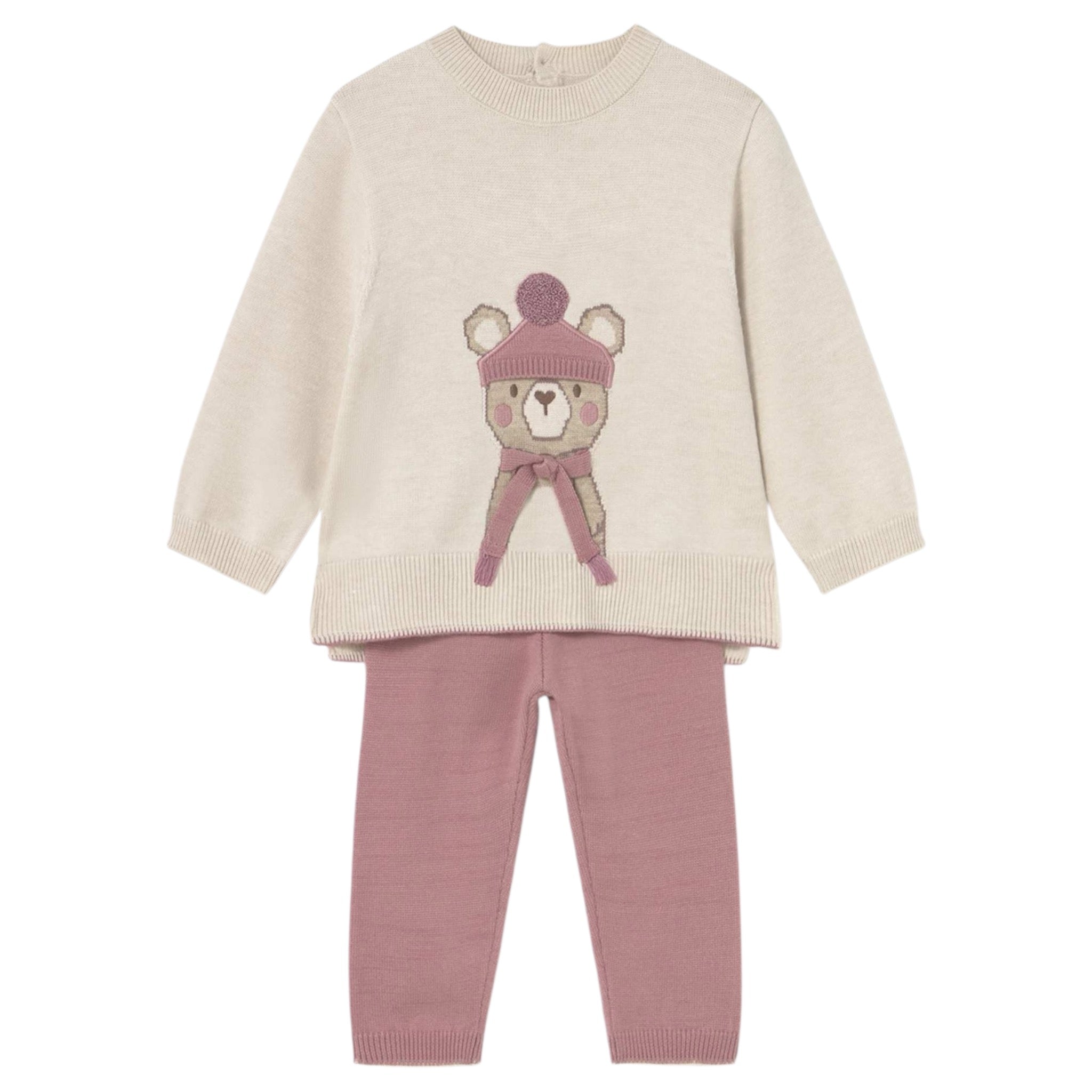 Mayoral Completo 2 Pezzi Maglia-Pantalone Beige per Neonata 2595 BEIGE MAYORAL 