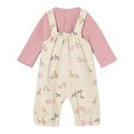 Mayoral Completo 2Pz Salopette-Shirt Rosa per Neonata 26066 ROSA MAYORAL 
