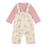 Mayoral Completo 2Pz Salopette-Shirt Rosa per Neonata 26066 ROSA MAYORAL 