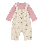 Mayoral Completo 2Pz Salopette-Shirt Rosa per Neonata 26066 ROSA MAYORAL 