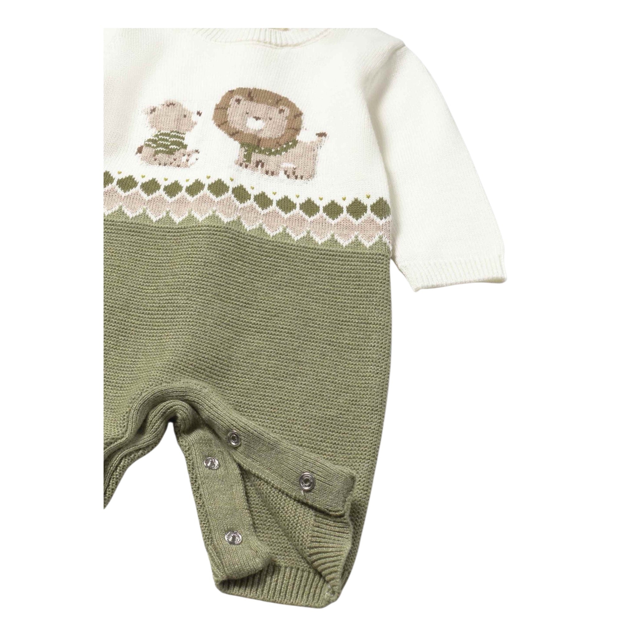 Mayoral Tutina Manica Lunga Bicolore Panna/Verde per Neonato 2611 PANNA/VERDE MAYORAL 