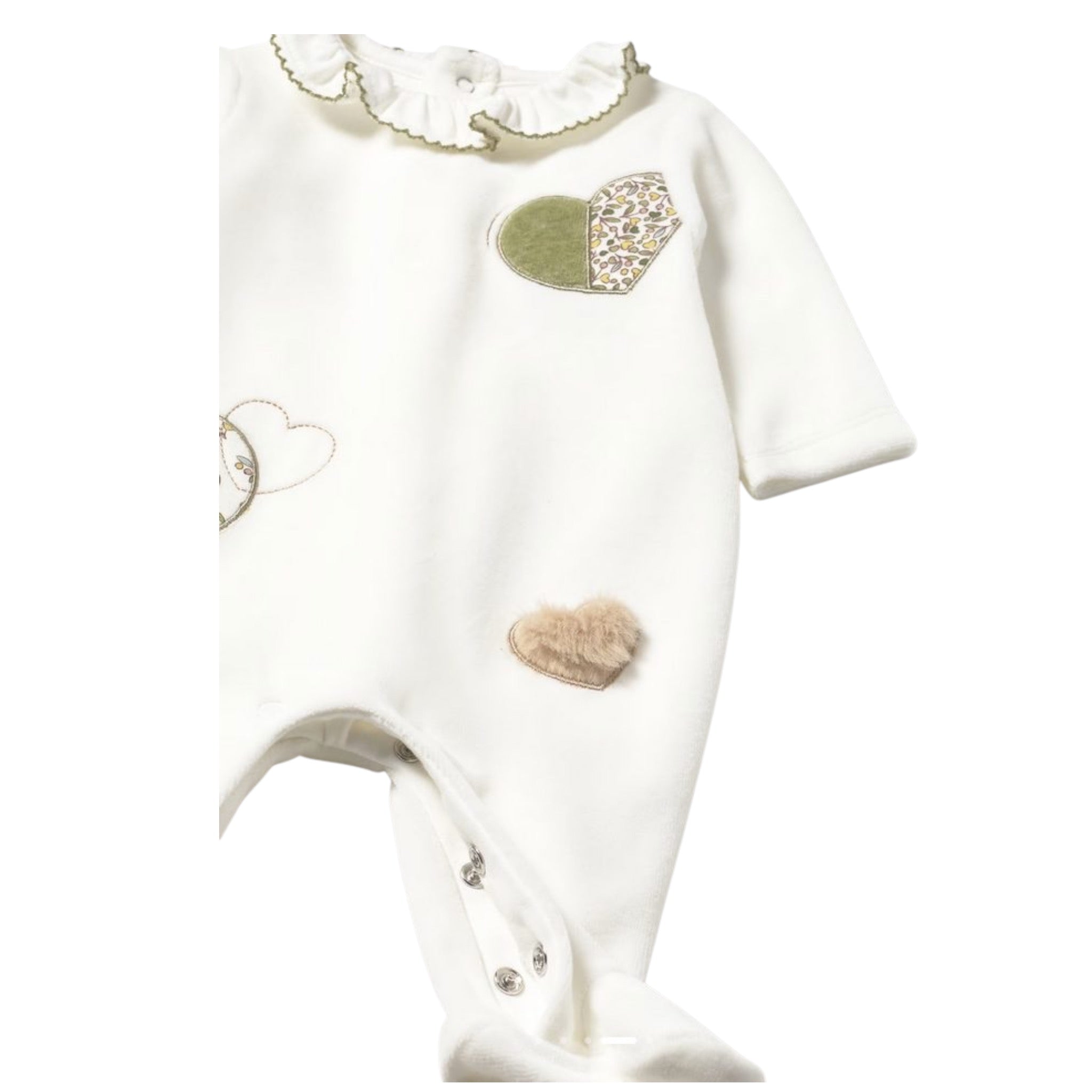 Mayoral Set Tutine Bicolore Bianco/Verde per Neonata 2702 BIANCO/VERDE MAYORAL 