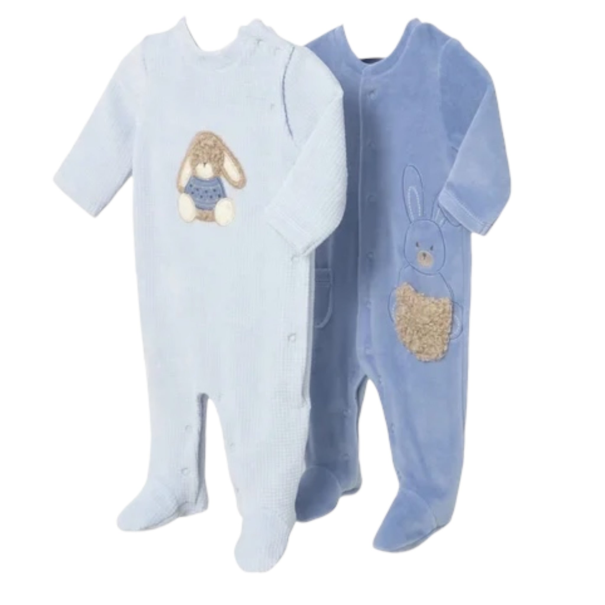 Mayoral Set 2 Tutine tinta unita con Stampa Azzurro per Neonato 2719 AZZURRO MAYORAL 
