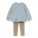 Mayoral Completo 2Pz Leggins-Maglia Azzurro/Beige per Neonata 2738 AZZURRO/BEIGE MAYORAL 