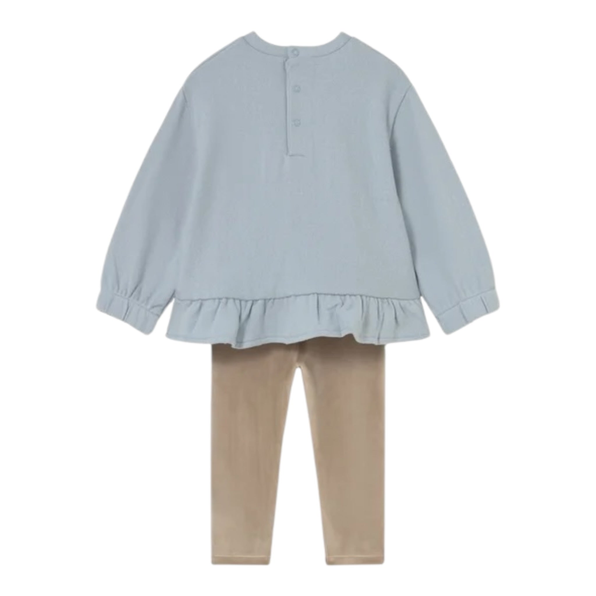 Mayoral Completo 2Pz Leggins-Maglia Azzurro/Beige per Neonata 2738 AZZURRO/BEIGE MAYORAL 
