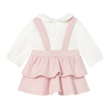 Mayoral Abito Bicolore con Pois Bianco/Rosa per Neonata 2801 BIANCO/ROSA MAYORAL 