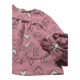 Mayoral Abito Set con Fascia tinta unita con Stampa Rosa per Neonata 2825 ROSA MAYORAL 