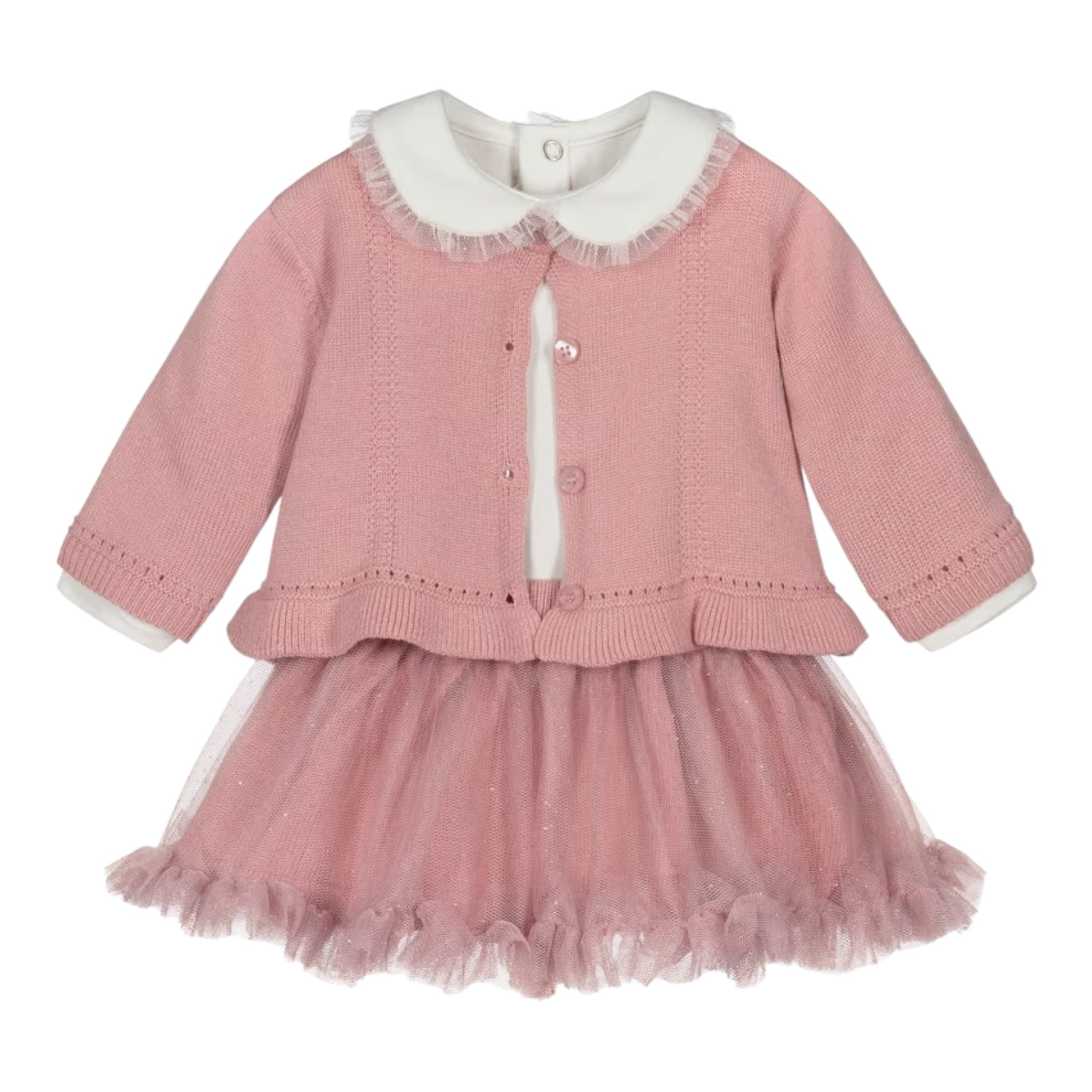 Mayoral Completo 3 Pezzi Body-Cardigan-Gonna Rosa per Neonata 2830 ROSA MAYORAL 