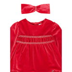 Mayoral Abito tinta unita Set con Fascia Rosso per Neonata 2904 ROSSO MAYORAL 