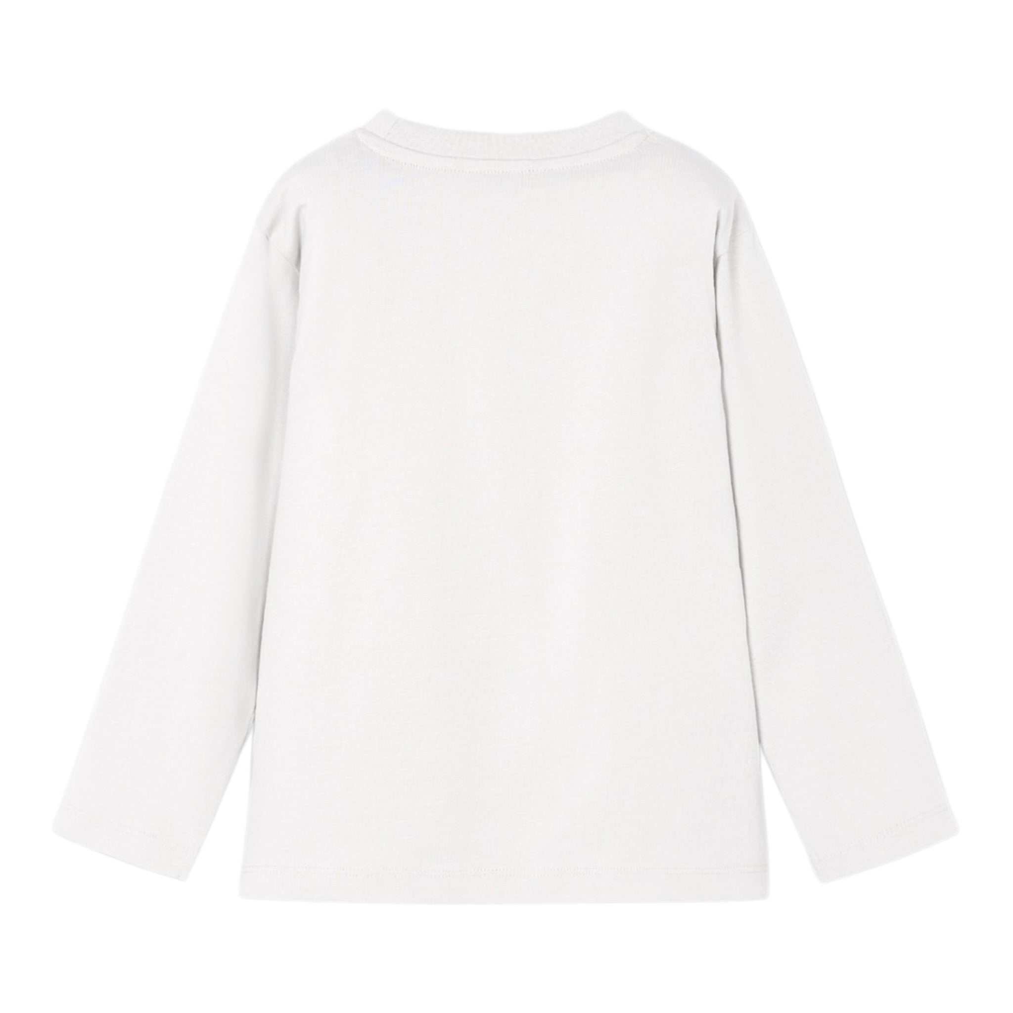 Mayoral Shirt tinta unita Girocollo con Stampa Bianco per Bambino 4083 BIANCO MAYORAL 
