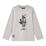 Mayoral Shirt tinta unita Girocollo con Stampa Grigio per Bambino 4083 GRIGIO MAYORAL 