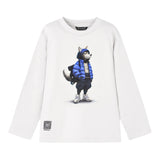 Mayoral Shirt tinta unita Girocollo con Stampa Bianco per Neonato 4083N BIANCO MAYORAL 