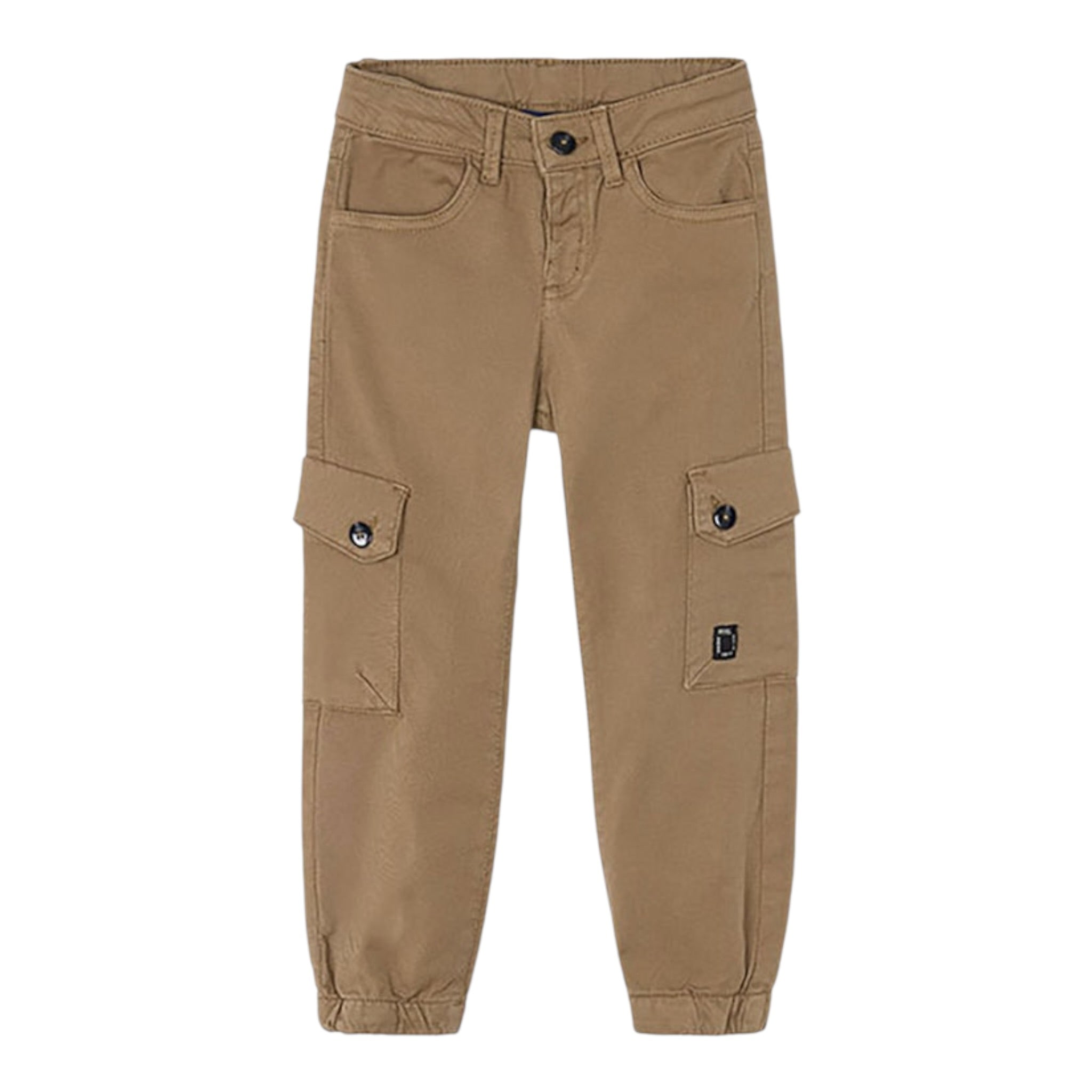Mayoral Pantalone tinta unita con Tasconi Marrone per Bambino 4557 MARRONE MAYORAL 