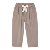 Mayoral Pantalone tinta unita con Elastico In Vita Fango per Bambina 4577 FANGO MAYORAL 