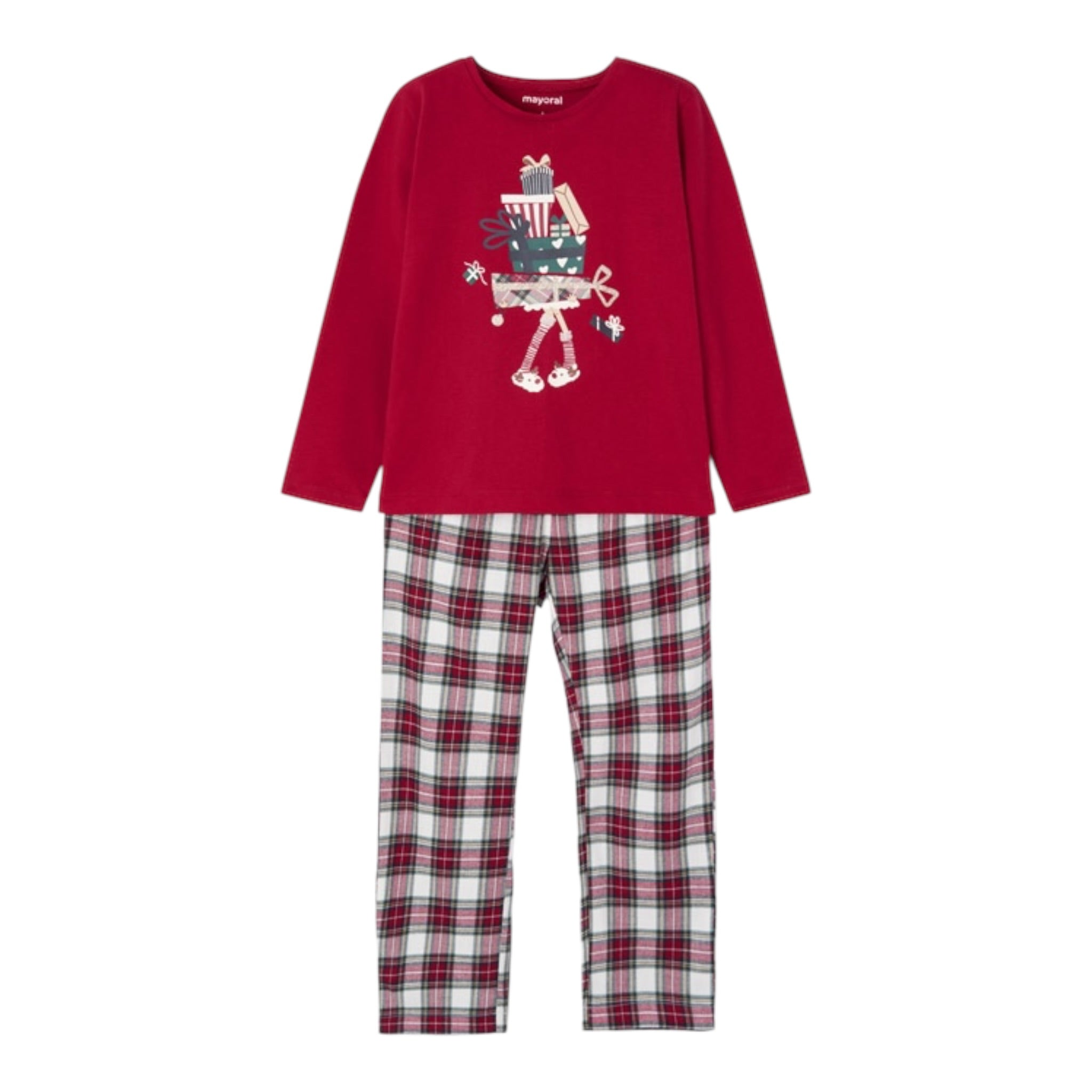 Mayoral Pigiama 2 Pezzi Shirt-Pantalone Rosso per Bambino 4759 ROSSO MAYORAL 