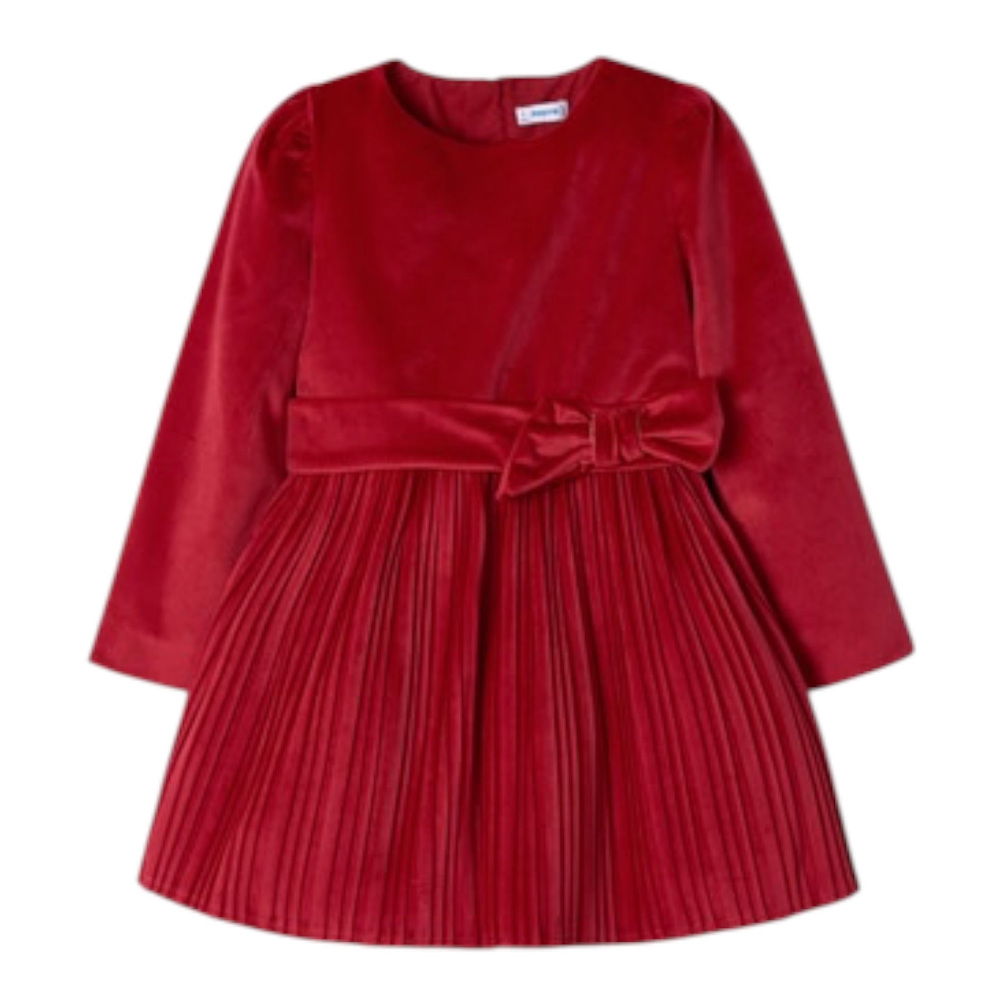 Mayoral Abito Manica Lunga Tinta Unia Rosso per Bambina 4954 ROSSO MAYORAL 
