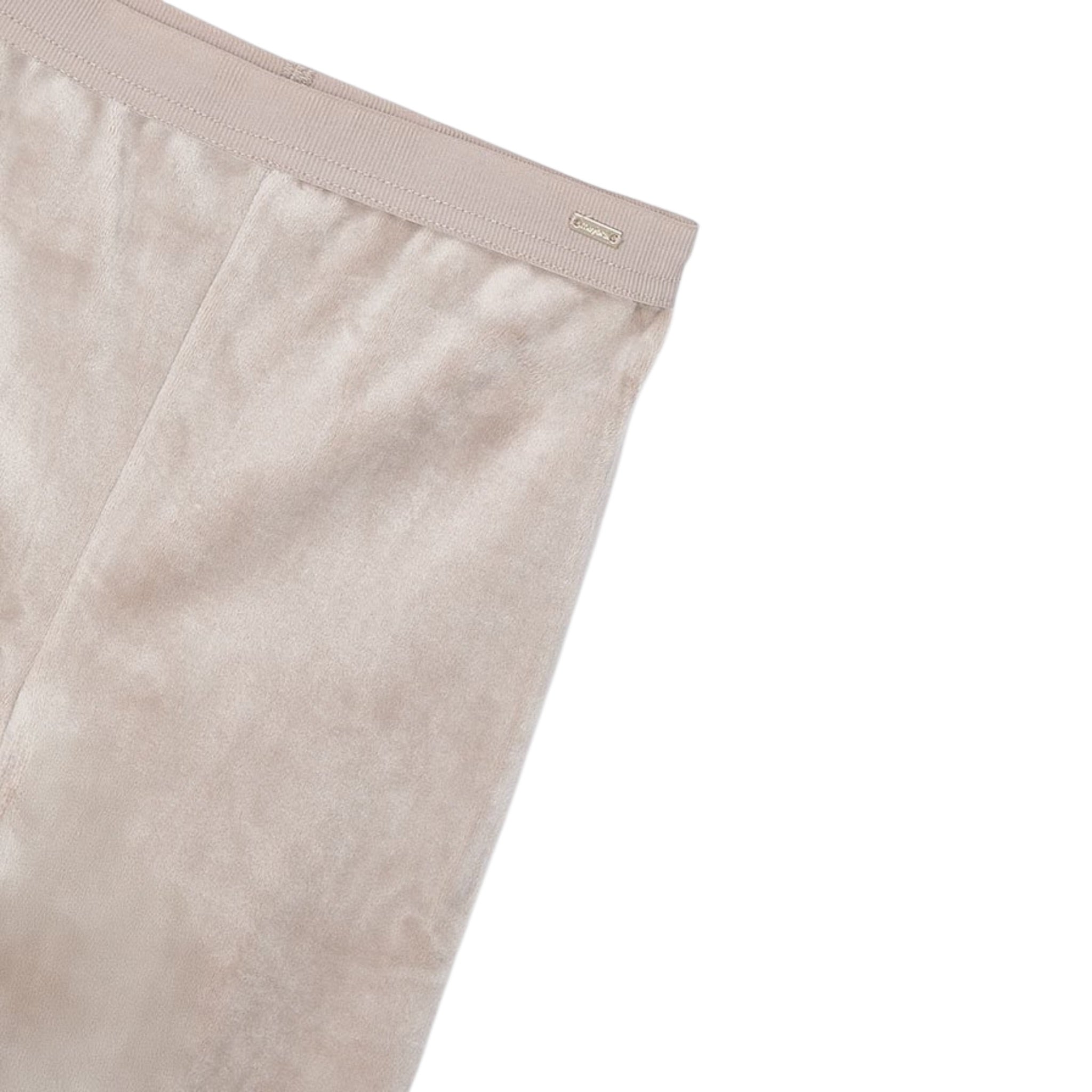 Mayoral Leggins tinta unita In Velluto Beige per Neonata 712N BEIGE MAYORAL 